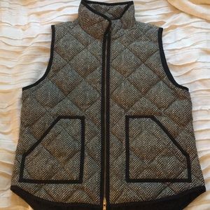 J. Crew Classic Herringbone Puffer Vest